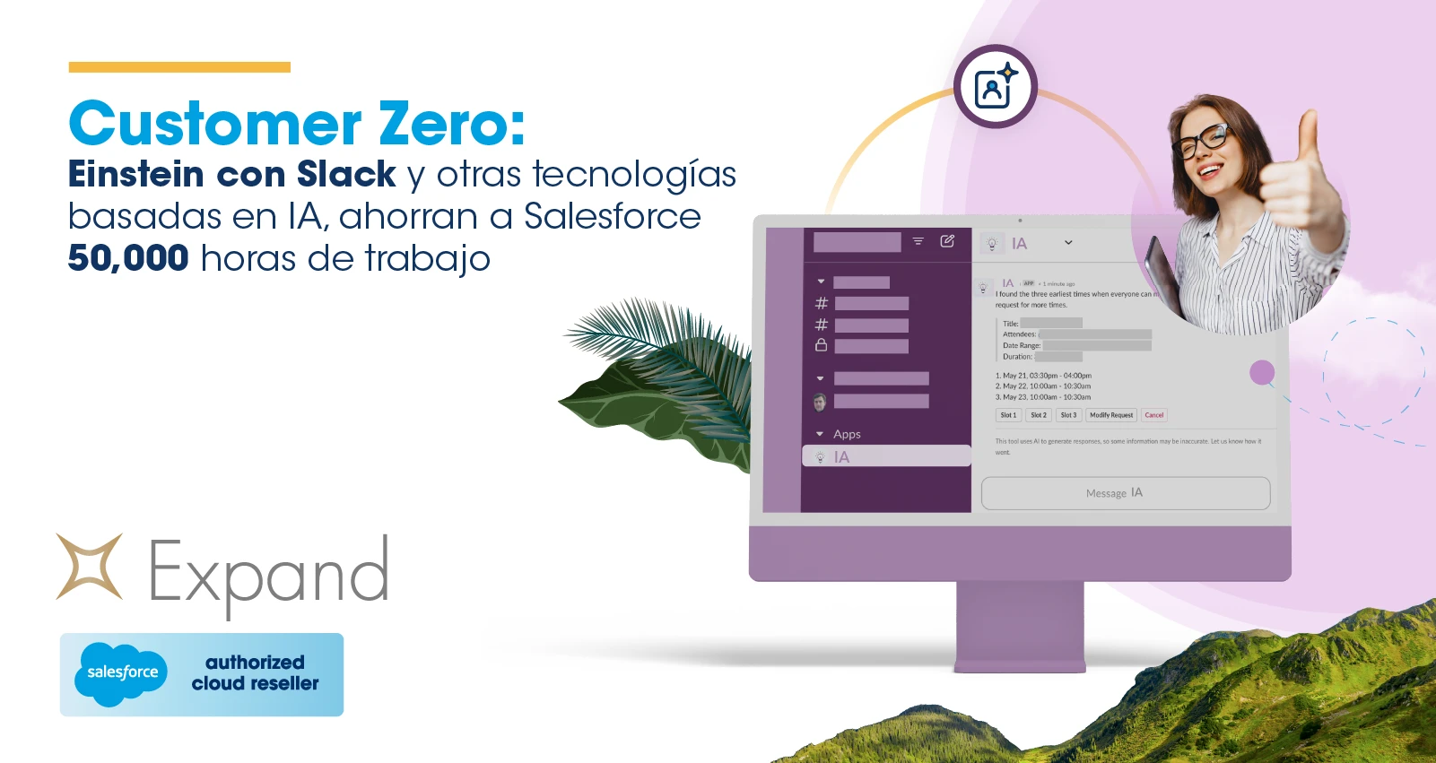 Customer Zero: Descubre cómo Einstein con Slack y otras tecnologías basadas en IA, ahorran a Salesforce 50,000 horas de trabajo