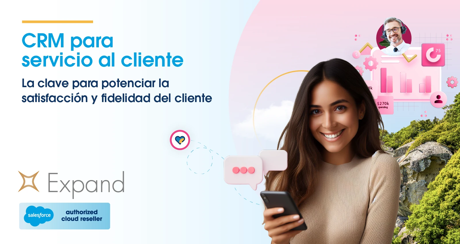 ¿Qué es Salesforce CRM?. La plataforma que le permite aumentar las ventas, fidelidad clientes, y crear experiencias digitales únicas.